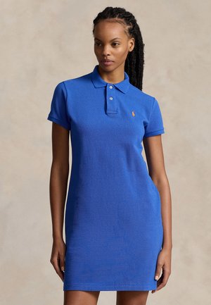 COTTON POLO DRESS - Φόρεμα ημέρας - new iris blue