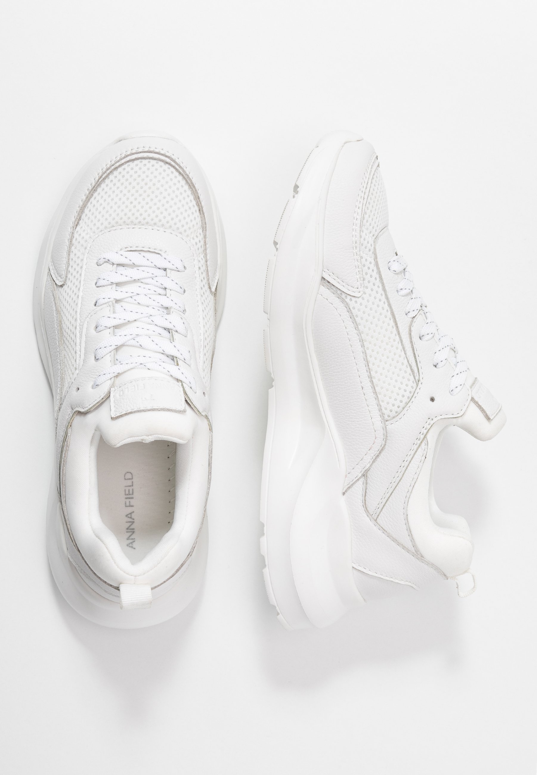 Anna Field LEATHER Joggesko whitehvit Zalando.no Anna Field Joggesko offwhite Zalando.no