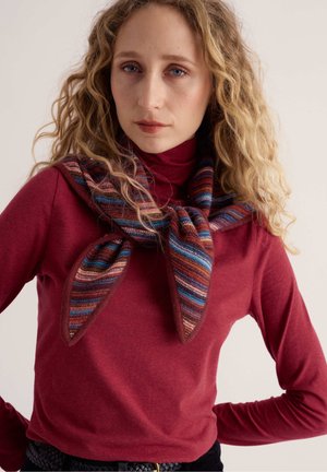 Seasalt Cornwall, SEASALT CORNWALL FRUITY TRIANGLE SCARF - Foulard - orange - ripple marks dark terracotta mix