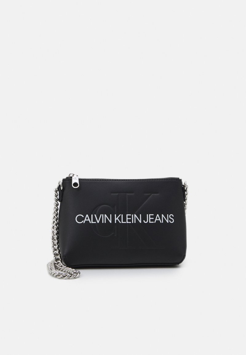 Calvin Klein Jeans CAMERA POUCH CHAIN Across body bag black