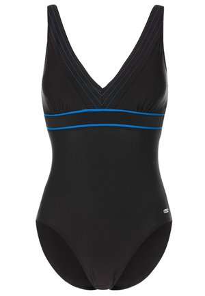 Badeanzug - black/blue