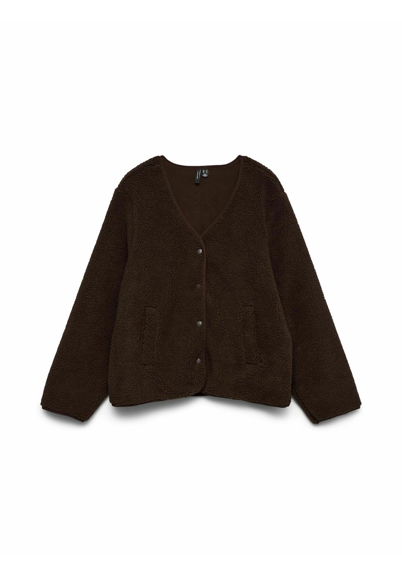 Vero Moda Fleecejas bruin Vero Moda Fleecejas bruin
