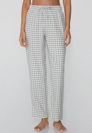 LANGE MIT PRINT UND TASCHEN - Pantalón de pijama - grey