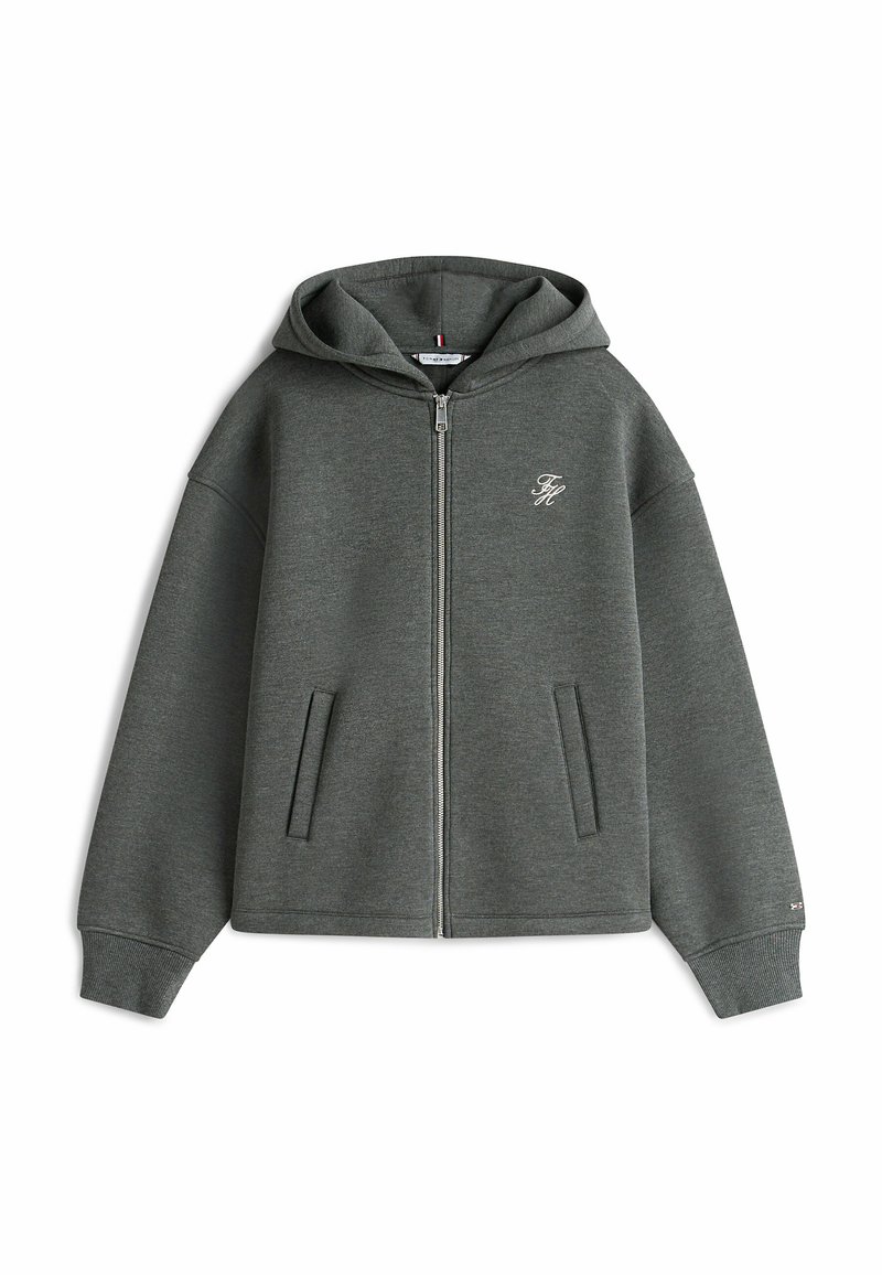 Tommy Hilfiger Sweater met rits donkergrijs