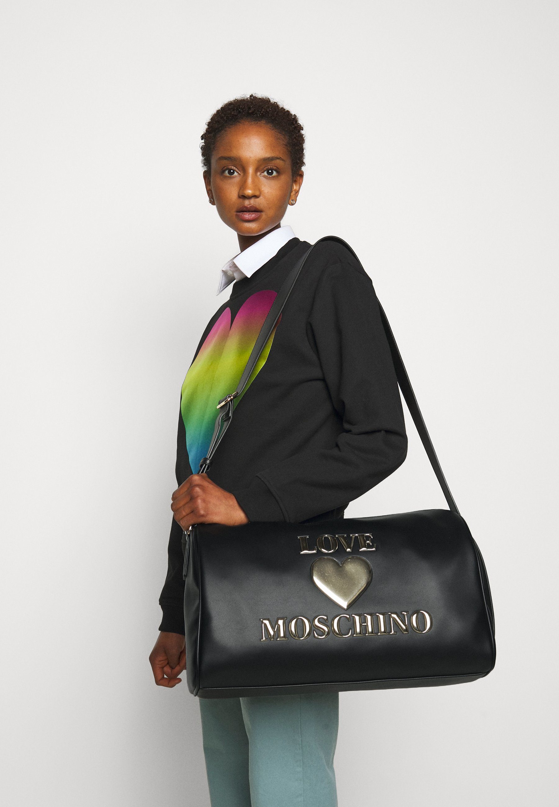 Love Moschino Borsa da viaggio - nero - Zalando.it