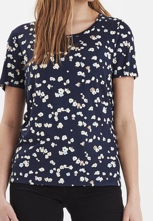 ICHI T-shirt imprimé - light blue