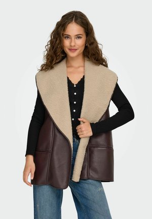 Weste - seal brown