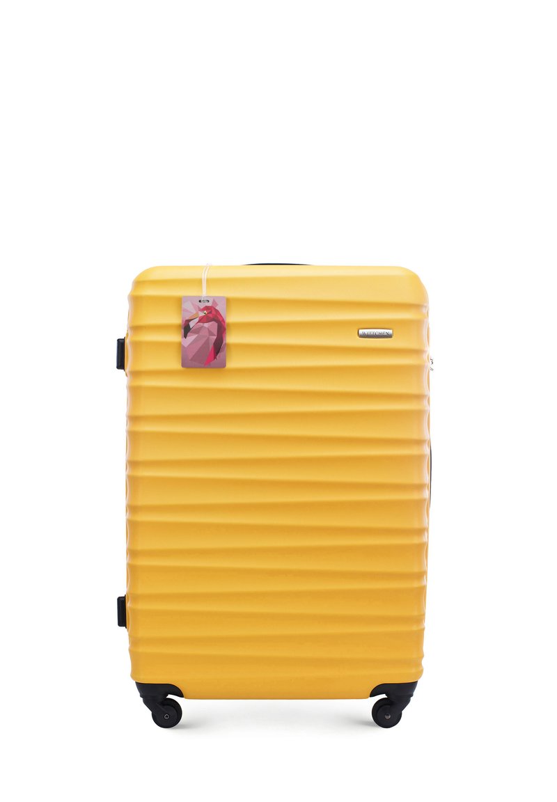 WITTCHEN LARGE SUITCASE WITH LUGGAGE TAG FROM ABS - Trolley - yellow