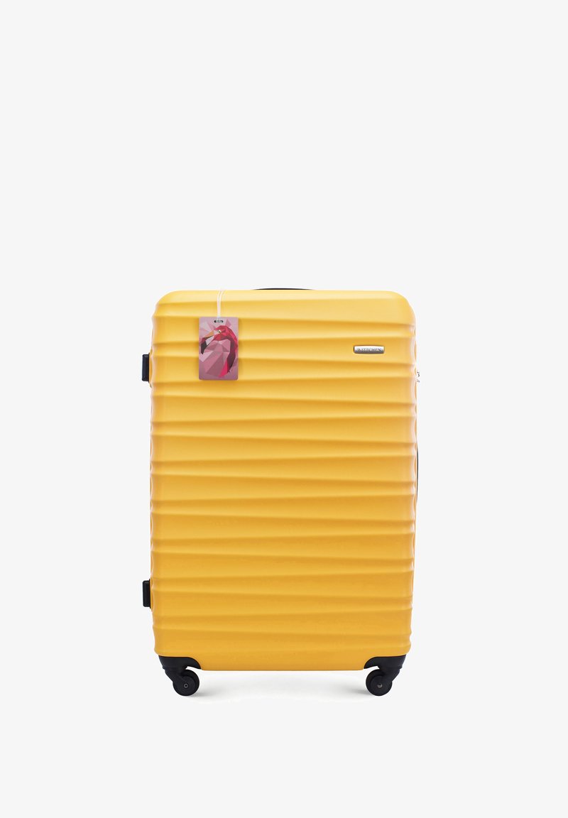 WITTCHEN LARGE SUITCASE WITH LUGGAGE TAG FROM ABS - Trolley - yellow