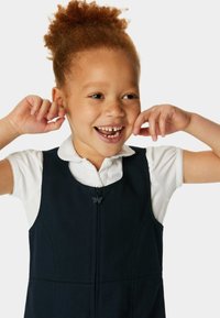 Marks & Spencer PLEATED SCHOOL PINAFORE - Abito a camicia - navy