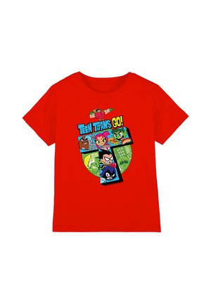 Warner Brothers, TEEN TITANS GO/T UNISEX - Print T-shirt - red