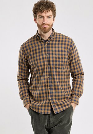 Chemise - vichy marine camel h