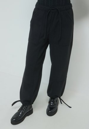 Calliope CON TASCONI  - Pantaloni - nero