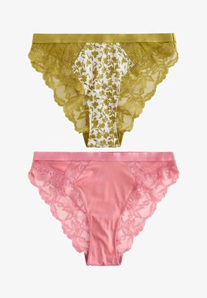 Next 2 PACK   - Trusser - green floral print rose pink