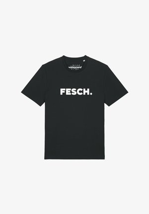 watapparel, FESCH UNISEX - T-Shirt print - black