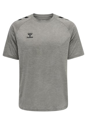Hummel XK CORE POLY - T-shirts print - grey melange