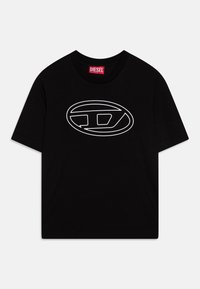 Diesel - TJUSTBIGOVAL OVER UNISEX - T-shirts med print - nero Miniatyrbilde 1