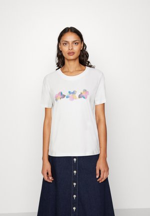 TEE - T-shirt z nadrukiem - white