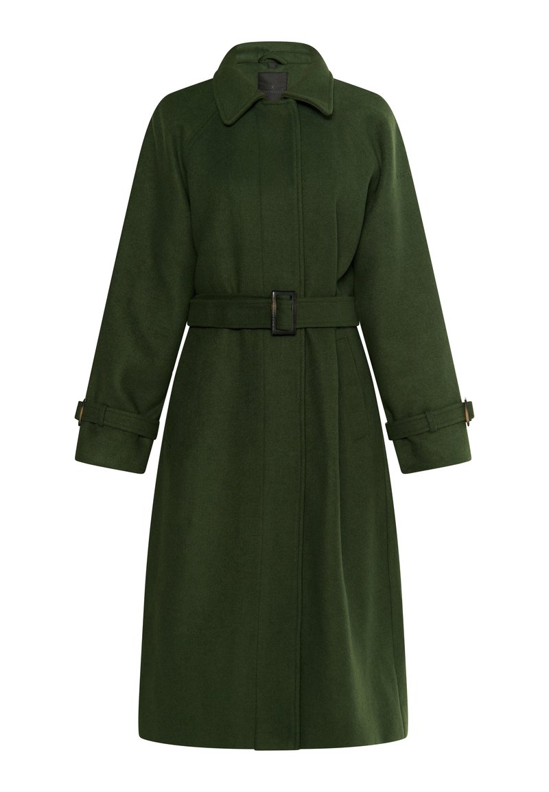 dreimaster Trenchcoat donkergroen