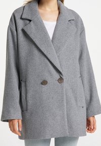 DreiMaster Cappotto classico - mottled light grey