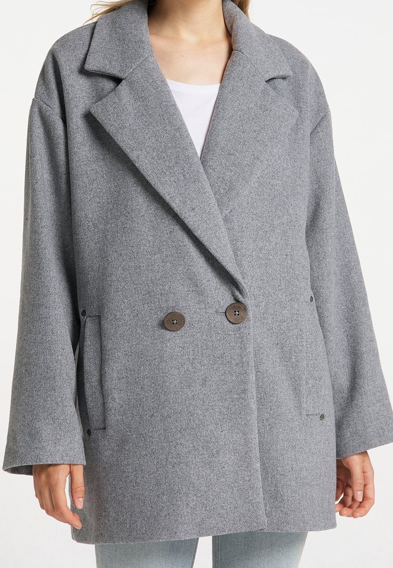 DreiMaster Cappotto classico - mottled light grey