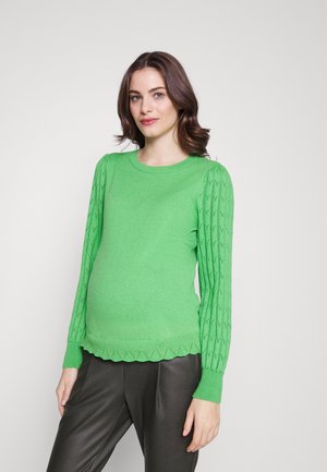ONLY MATERNITY OLMMOLLY LIFE MIX O NECK - Pulover - green bee