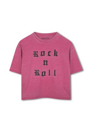 À MANCHES COURTES - T-shirt con stampa - groseille