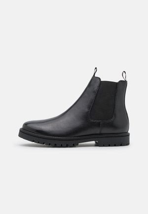 Zign by Zalando, LEATHER UNISEX - Класически боти до глезена - black