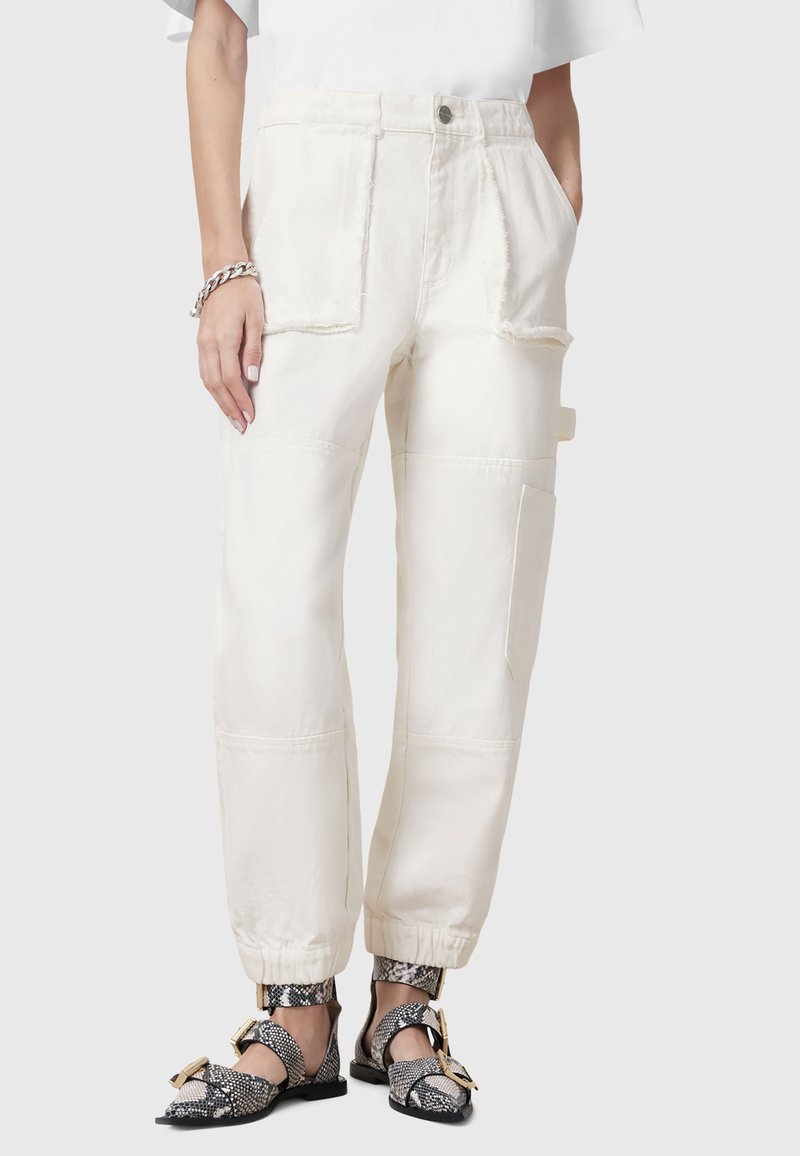 AllSaints - MILA FRAY - Straight leg jeans - white, Enlarge