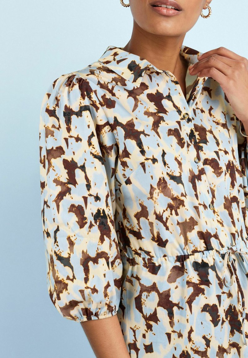 Damen Freizeitkleider | Next Blusenkleid blue brown print/hellblau - PQ41643 Damen Freizeitkleider | Next Blusenkleid blue brown print/hellblau - PQ41643
