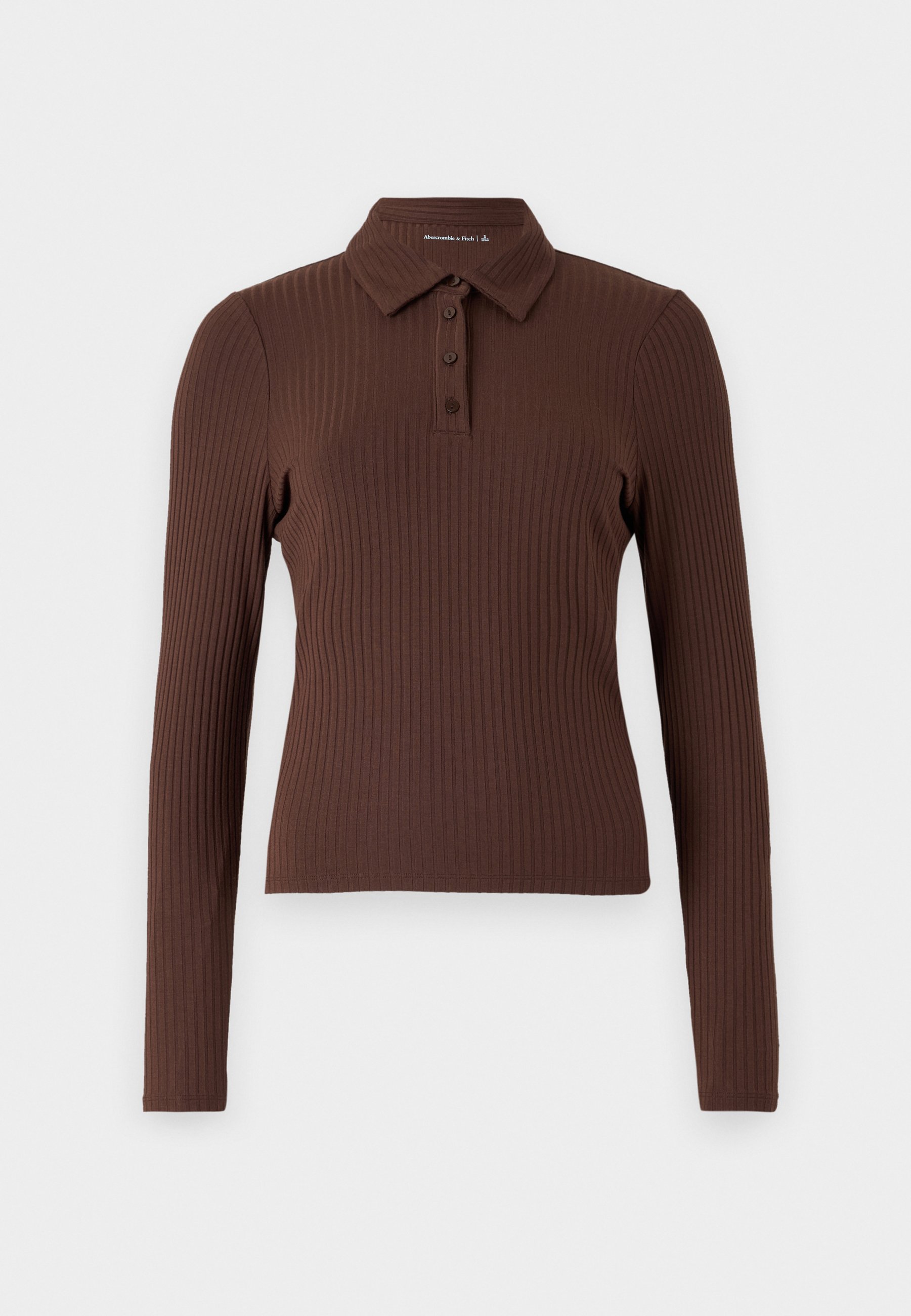 Abercrombie & Fitch Long-Sleeve Wide Rib Polo Top - Polo shirt