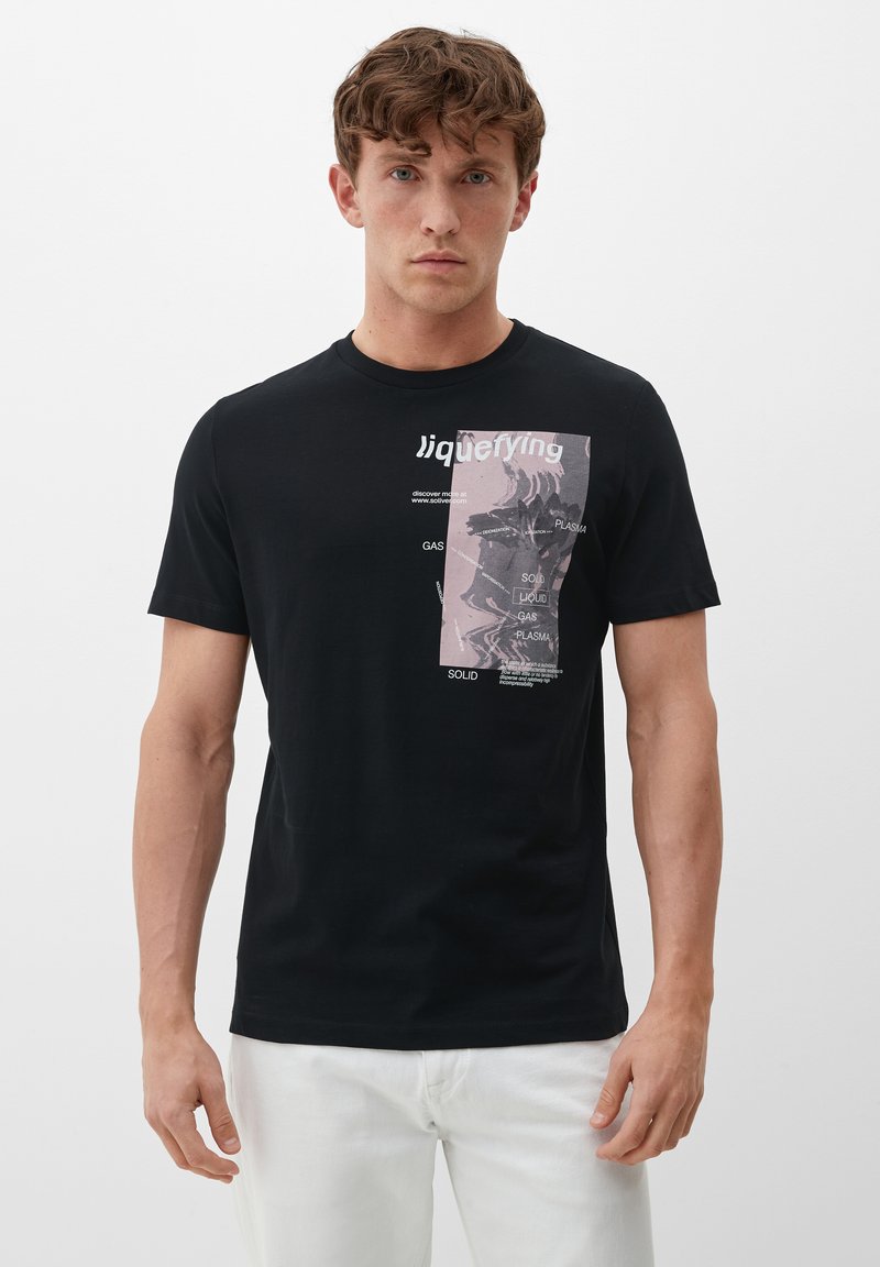 s.Oliver MIT FRONTPRINT - T-shirt z nadrukiem