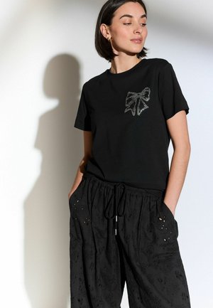 Next BOW EMBELLISHED   - REGULAR FIT - T-shirt print - black