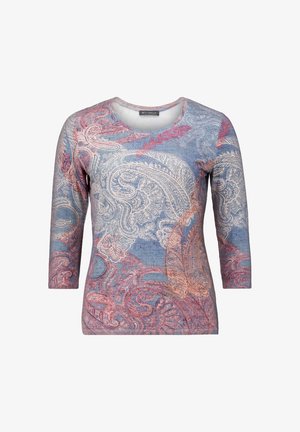 Betty Barclay, BETTY BARCLAY MIT PRINT BASIC SHIRT - T-shirt à manches longues - blau rot