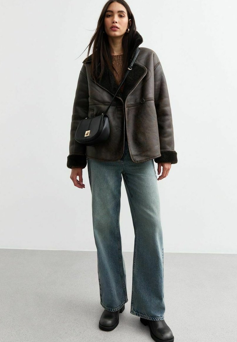 New Look Veste d'hiver dark brown/marron foncé