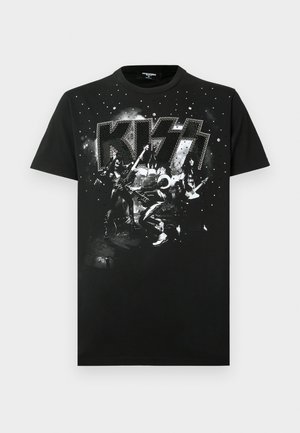 KISS CIGARETTE FIT UNISEX - T-shirt imprimé - black