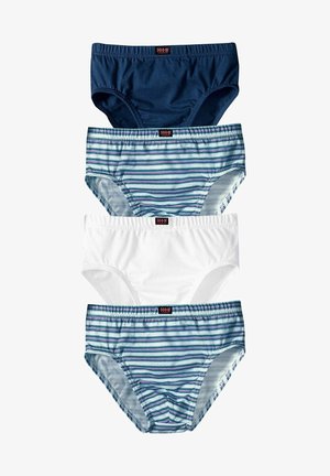 H.I.S, 4 PACK - Briefs - marine weiß marine gestreift