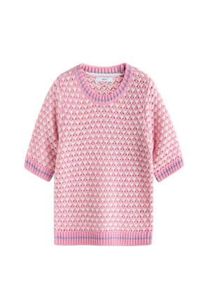 TALL FIT-SHORT SLEEVE - Tricou cu imprimeu - pink white