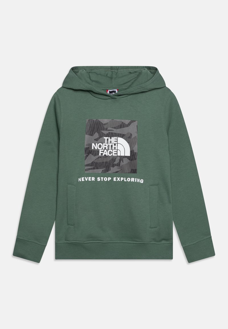 The North Face TEENS BOX HOODIE UNISEX - Luvtröja - dark sage-asphalt grey rain camo print