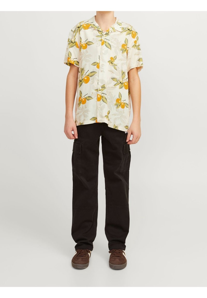 Jack & Jones Junior JCOSTAGGER SEERSUCKER RESORT - Košile - buttercream