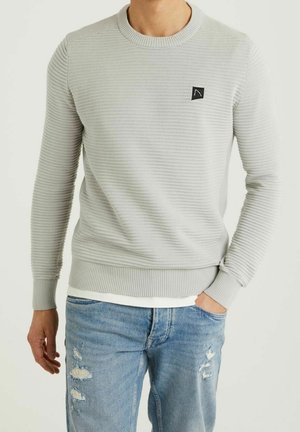 Strickpullover - light grey