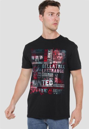 Harry Potter, HARRY POTTER BELLATRIX LESTRANGE WORD ART - Print T-shirt - black