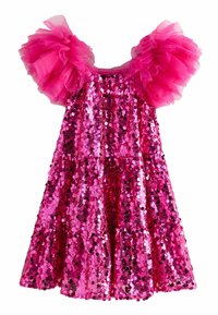 Next - REGULAR FIT - PUFF SLEEVE SEQUIN  - Vestido de cóctel - pink Imagen en miniatura 1