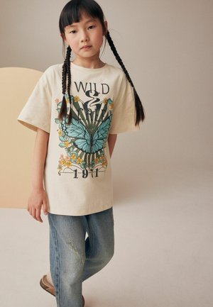 T-shirt H&M Garçon 6/8 Ans - Bleu, Manches Courtes, 100% Coton - Très Bon état