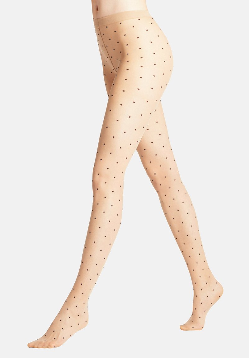 FALKE DOT BICOLOR 15 DENIER SHEER - Collant - Dot Bicolor 15 Denier Transparent