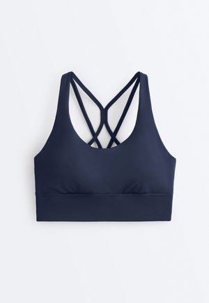 STRAPPY BACK   - Sports-BH'er med medium støtte - metallic blue