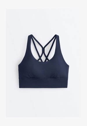 Športová podprsenka so strednou podporou - metallic blue