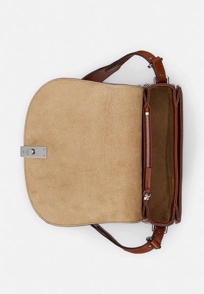Polo Ralph Lauren POLO ID LEATHER SADDLE BAG - Mala a tiracolo - whiskey