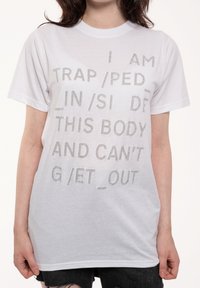 Paradiso Clothing RADIOHEAD TRAPPED - Print T-shirt - white