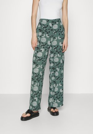 ONLNOVA LUX ALBA PALAZZO PANT - Trousers - balsam green